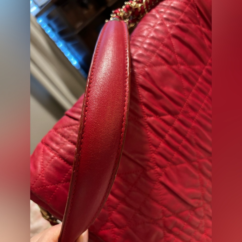 Dior Red Cannage Leather Delidior Flap Shoulder Bag w/ COA - Picture 15 of 16